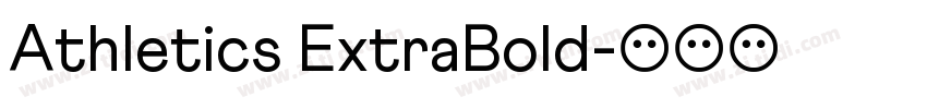 Athletics ExtraBold字体转换